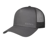 Stetson Cappellino New American Heritage Uomo - Trucker cap Berretto Baseball Mesh con Visiera, Snapback, Visiera Estate/Inverno Primavera Estate Autunno Inverno - Taglia Unica Grigio