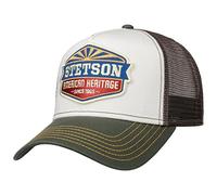 Stetson Cappellino New American Heritage Uomo - Trucker cap Berretto Baseball Mesh con Visiera, Snapback, Visiera Estate/Inverno Primavera Estate Autunno Inverno - Taglia Unica Grigio