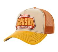 Stetson Cappellino Since 1865 Brickstone Uomo - Trucker cap Berretto Baseball Mesh Estate/Inverno Primavera Estate Autunno Inverno - Taglia Unica Beige-ruggine