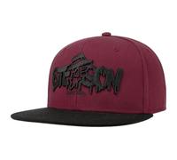 Stetson Cappellino Toothpick Rebel Uomo - Cappello Hiphop Berretto Baseball Snapback cap Snapback, con Visiera Inverno Autunno Primavera Estate Estate/Inverno - Taglia Unica Rosso Bordeaux