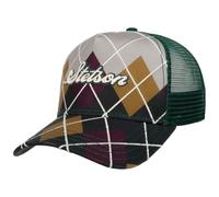Stetson Cappellino Trucker Argyle Check Uomo - cap Berretto Baseball Mesh Snapback, con Visiera, Visiera Estate/Inverno Primavera Estate Autunno Inverno