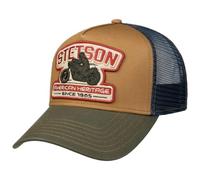 Stetson Cappellino Trucker Biker Uomo - cap Berretto Baseball Mesh Snapback, con Visiera, Visiera Primavera/Estate - Taglia Unica Blu