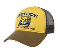 Stetson Cappellino Trucker Caddy Service Uomo - cap Berretto Baseball Mesh Snapback, con Visiera, Fodera, Fodera Estate/Inverno Primavera Estate Autunno Inverno - Taglia Unica Marrone-Grigio