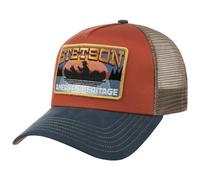 Stetson Cappellino Trucker Canoe Uomo - cap Berretto Baseball Mesh Snapback, con Visiera, Visiera Estate/Inverno - Taglia Unica Blu-Rosso