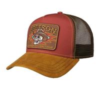 Stetson Cappellino Trucker Cowboy Skull Uomo - cap Berretto Baseball Mesh Snapback, con Visiera, Visiera Estate/Inverno Primavera Estate Autunno Inverno - Taglia Unica Rosso
