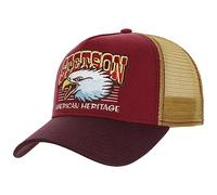 Stetson Cappellino Trucker Eagle Head Donna/Uomo - cap Berretto Baseball Mesh Snapback, con Visiera, Visiera Autunno Estate Primavera Inverno Estate/Inverno - Taglia Unica Rosso Bordeaux