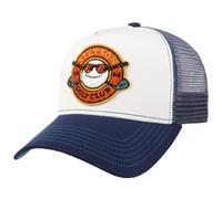 Stetson Cappellino Trucker Golf Club Uomo - cap Berretto Baseball Mesh Snapback, con Visiera, Fodera, Fodera Estate/Inverno Primavera Estate Autunno Inverno - Taglia Unica Bianco-Blu
