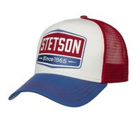 Stetson Cappellino Trucker Highway Donna/Uomo - Mesh cap Berretto Baseball Snapback Snapback, con Visiera Estate/Inverno - Taglia Unica Blu-Rosso