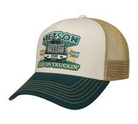 Stetson Cappellino Trucker Keep On Trucking Uomo - cap Berretto Baseball Mesh Snapback, con Visiera, Visiera Estate Primavera/Estate - Taglia Unica Verde Scuro