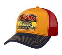 Stetson Cappellino Trucker Motorcross Team Uomo - cap Berretto Baseball Mesh Snapback, con Visiera, Visiera Estate Primavera/Estate - Taglia Unica Rosso