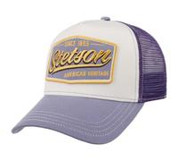 Stetson Cappellino Trucker Since 1865 Vintage Donna/Uomo - cap Berretto Baseball Mesh Snapback, con Visiera, Visiera Primavera/Estate Estate - Taglia Unica Small Lilla