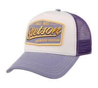 Stetson Cappellino Trucker Since 1865 Vintage Donna/Uomo - cap Berretto Baseball Mesh Snapback, con Visiera, Visiera Primavera/Estate Estate - Taglia Unica Small Lilla