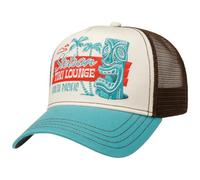Stetson Cappellino Trucker Tiki Lounge Donna/Uomo - Curved Brim cap Berretto Baseball Snapback con Visiera, Snapback, Visiera Estate/Inverno - Taglia Unica Marrone