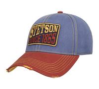 Stetson Cappellino Vintage Distressed Peak Uomo - Curved Brim cap Berretto Baseball Inverno Autunno Primavera Estate Estate/Inverno - Taglia Unica Blu