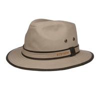 Stetson Cappello Anti UV AVA Cotton Donna/Uomo - in Cotone Estivo Traveller con pistagna Estate Primavera/Estate - S (54-55 cm) Beige