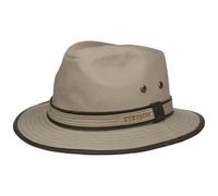 Stetson Cappello Anti UV AVA Cotton Donna/Uomo - in Cotone Estivo Traveller con pistagna Primavera/Estate Estate - XXL (62-63 cm) Beige