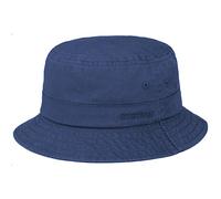 Stetson Cappello Anti UV Cotton Twill Bucket Donna/Uomo - da Pescatore in Cotone Estate Primavera/Estate - S (54-55 cm) Blu Scuro