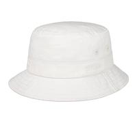Stetson Cappello Anti UV Cotton Twill Bucket Donna/Uomo - da Pescatore in Cotone Estate Primavera/Estate - L (58-59 cm) Bianco