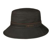 Stetson Cappello Avasun Waxed Cotton Bucket Uomo - da Sole in Cotone Estivo Autunno/Inverno Inverno - XL (60-61 cm) Marrone Scuro