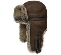 Stetson Cappello Aviatore Cowhide Bomber Uomo - chapka da Pilota con paraorecchie, Fodera, Fascia in Pelle Autunno/Inverno Inverno - XL (60-61 cm) Marrone
