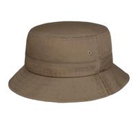 Stetson Cappello Anti UV Cotton Twill Bucket Donna/Uomo - da Pescatore in Cotone Estate Primavera/Estate - L (58-59 cm) Grigio