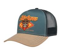 Stetson Cappello da camionista con teschio occidentale da donna/uomo, con visiera in rete, per tutte le stagioni, primavera, estate, autunno, inverno