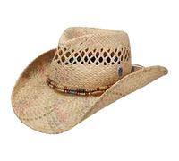 Stetson Cappello di Paglia Arango Western Donna - da Sole Cowboy Inverno Autunno Primavera Estate Estate/Inverno - M (56-57 cm) Natura