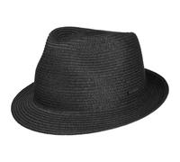 Stetson Cappello di Paglia Dawson Toyo Trilby Donna/Uomo - Estivo da Sole Estate Primavera/Estate - M (56-57 cm) Nero
