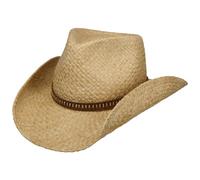 Stetson Cappello di Paglia Fair Oaks Western Donna/Uomo - da Cowboy Rafia Estivo Estate Primavera/Estate - M (56-57 cm) Natura