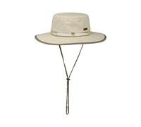 Stetson Cappello di Tessuto Outdoor Traveller Uomo - da Pioggia Estivo con sottogola Inverno Autunno Primavera Estate Estate/Inverno - M (56-57 cm) Beige Chiaro