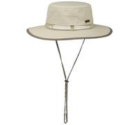 Stetson Cappello di Tessuto Outdoor Traveller Uomo - da Pioggia Estivo con sottogola Inverno Autunno Primavera Estate Estate/Inverno - L (58-59 cm) Beige Chiaro