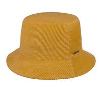Stetson Cappello in Cotone Cord Bucket Donna/Uomo - Made The EU da Pescatore di Tessuto con Fodera Inverno Autunno/Inverno - M (56-57 cm) Giallo