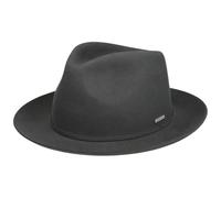Stetson Cappello in Lana Maysville Uomo - Bogart di Feltro Fedora Autunno/Inverno Autunno Inverno - M (56-57 cm) Antracite