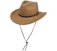 Stetson Cappello in Lana Millard Western Uomo - da Cowboy di Feltro con Fascia Pelle Autunno/Inverno Inverno - M (56-57 cm) Beige