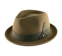 Stetson Cappello in Lana Vencaster Player Donna/Uomo - da Pioggia di Feltro Outdoor con Nastro Grosgrain Inverno Autunno/Inverno - XL (60-61 cm) Marrone