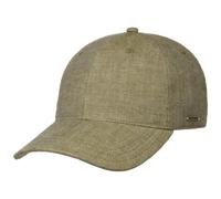 Stetson Cappello in Lino con Protezione UV Uomo - Made in Italy Cappello da Baseball Cappello da Baseball Estate Fibbia in Metallo Fodera Visiera per Primavera/Estate, Verde oliva-melato, taglia unica