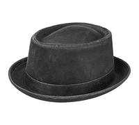 Stetson Cappello Pork Pie Odenton da Donna/Uomo - Porkpie in Cotone - Fedora Impermeabile e con Protezione dal Sole - Estate/Inverno - Nero M (56-57 cm)