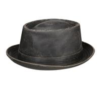 Stetson Cappello Pork Pie Odenton da Donna/Uomo - Porkpie in Cotone - Fedora Impermeabile e con Protezione dal Sole - Estate/Inverno - Marrone XL (60-61 cm)