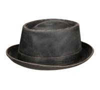 Stetson Cappello Pork Pie Odenton da Donna/Uomo - Porkpie in Cotone - Fedora Impermeabile e con Protezione dal Sole - Estate/Inverno - Marrone XL (60-61 cm)