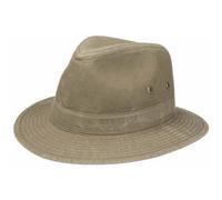 Stetson Cappello Traveller Organic Cotton - in Tessuto di Cotone Biologico - con Filtro UV 40+ - Cotone ecosostenibile - Cappello da Sole Primavera/Estate Kaki M (56-57 cm)