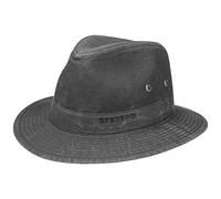 Stetson Cappello Traveller Organic Cotton - in Tessuto di Cotone Biologico - con Filtro UV 40+ - Cotone ecosostenibile - Cappello da Sole Primavera/Estate Nero L (58-59 cm)