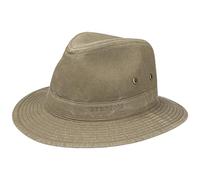 Stetson Cappello Traveller Organic Cotton - in Tessuto di Cotone Biologico - con Filtro UV 40+ - Cotone ecosostenibile - Cappello da Sole Primavera/Estate Kaki M (56-57 cm)