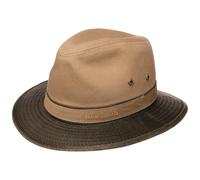 Stetson Cappello Traveller da Uomo con Protezione UV 40 - Cappello da Sole Ripiegabile/indeformabile - Used Look - con Marchio Ricamato - in Tessuto - Primavera/Estate Beige Scuro XL (60-61 cm)
