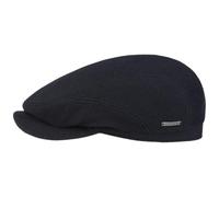 Stetson Coppola Belfast Vedrick Wool Uomo - Made in The EU Cappello Piatto con Visiera, Fodera Autunno/Inverno Inverno - 58 cm Blu Scuro
