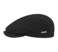 Stetson Coppola Belfast Vedrick Wool Uomo - Made in The EU Cappello Piatto con Visiera, Fodera Autunno/Inverno Inverno - 59 cm Nero