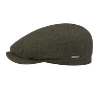 Stetson Coppola Belfast Vedrick Wool Uomo - Made in The EU Cappello Piatto con Visiera, Fodera Autunno/Inverno Inverno - 58 cm Oliva