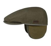 Stetson Coppola con Paraorecchie Kent Outdoor Uomo - Protezione Orecchie Cappello Piatto Visiera, Fodera, Fascia in Pelle Inverno Autunno/Inverno - S (54-55 cm) Oliva