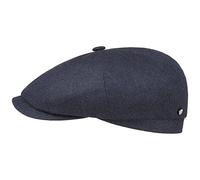 Stetson Coppola Hatteras Design Cashmere Silk Uomo - Made in Germany Cappellino di Seta Beanie Cachemire Cappello Lana Vergine con Visiera, Fodera, Fodera Inverno Autunno Primavera Estate
