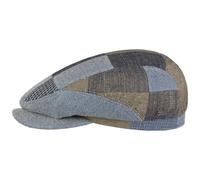 Stetson Coppola Laughlin Driver Patchwork Donna/Uomo - Made in The EU Cappello Piatto con Visiera, Fodera, Fodera Primavera/Estate Primavera Estate - XXL (62-63 cm) Blu