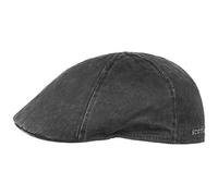 Stetson Coppola Level da Uomo - Berretto con Visiera in Cotone - Berretto Maschile con Protezione UV 40+ - Stile Vintage - Berretto Piatto con Visiera Estate/Inverno - Nero XL (60-61 cm)